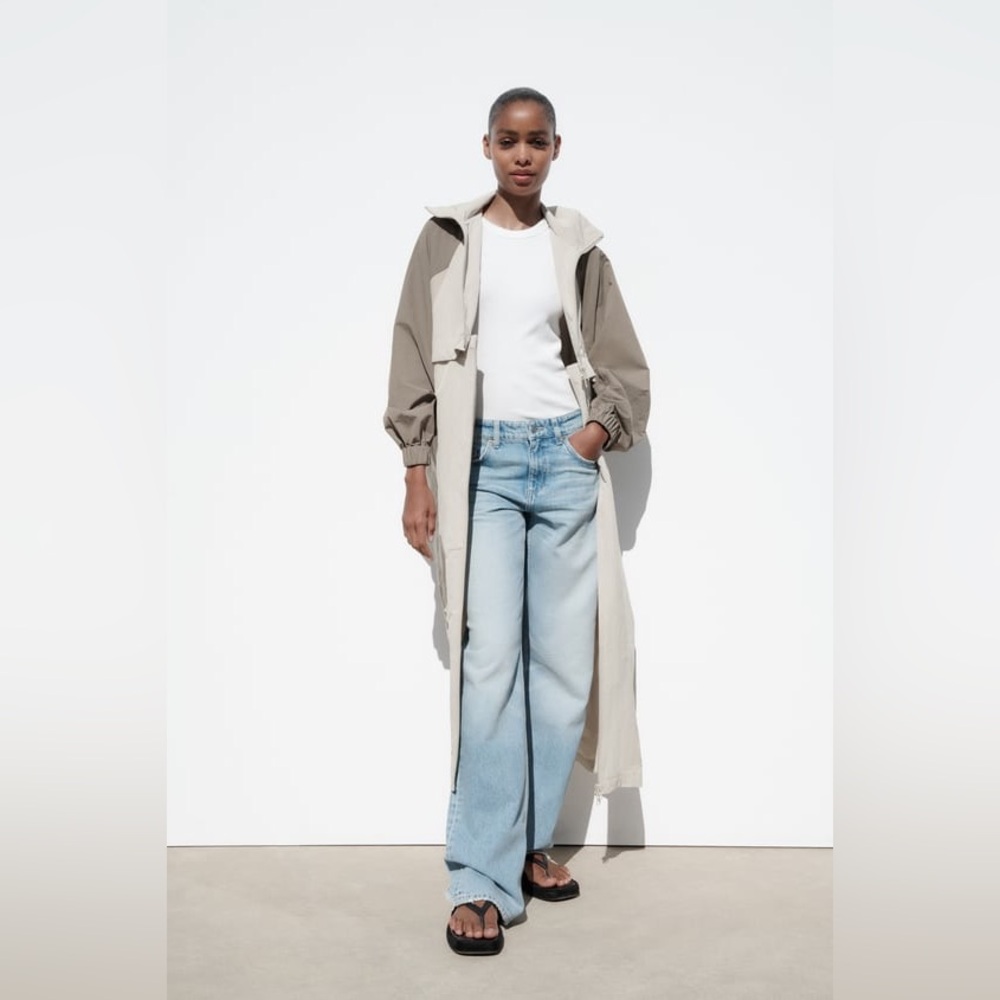 Zara water repellent coat size xs-s new with tags